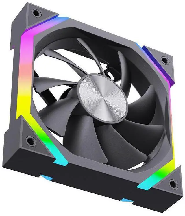 Main image of ARGB 120mm CPU Fan Star Chain V9 Divine Light Sync Mute Temp Control 4Pin Ball Bearing Plastic Heatsink Computer Case black