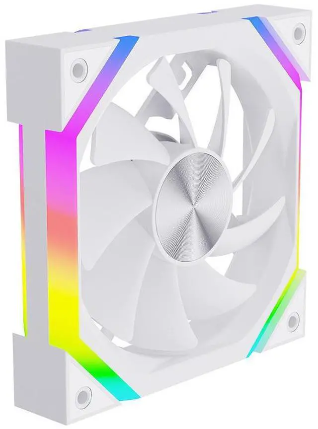 Alt view image 4 of 4 - ARGB 120mm CPU Fan Star Chain V9 Divine Light Sync Mute Temp Control 4Pin Ball Bearing Plastic Heatsink Computer Case black