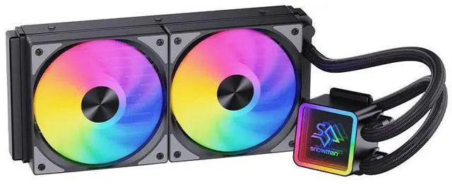 Main image of Liquid CPU Cooler with Aura Sync 2X ARGB Radiator Fans Reinforced Tubing Widely Compatible with Latest Intel&AMD CPUs