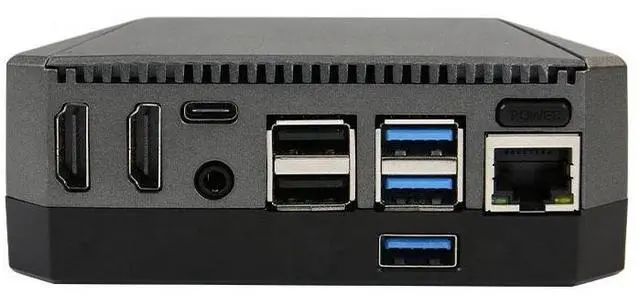 Alt view image 2 of 4 - ONE Raspberry Pi 4B Aluminum Alloy Case with M.2 SSD Interface and Cooling Fan Electronic Accessories