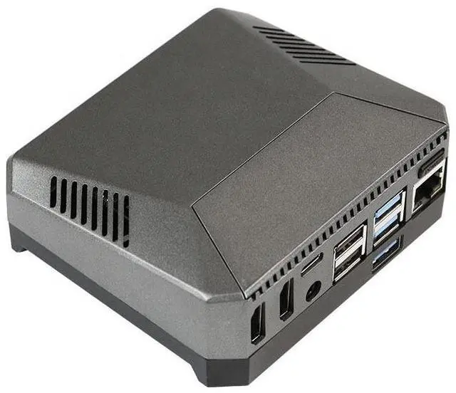 Main image of ONE Raspberry Pi 4B Aluminum Alloy Case with M.2 SSD Interface and Cooling Fan Electronic Accessories