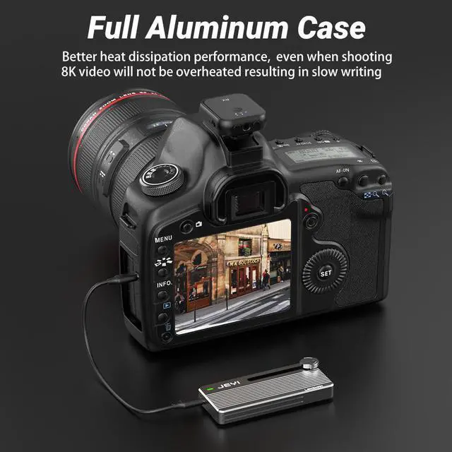 Alt view image 5 of 6 - M.2 NVMe SSD Aluminum Case USB 3.1 Gen2 10Gbps High-speed Camera HDD Enclosure PC/Phone FCC