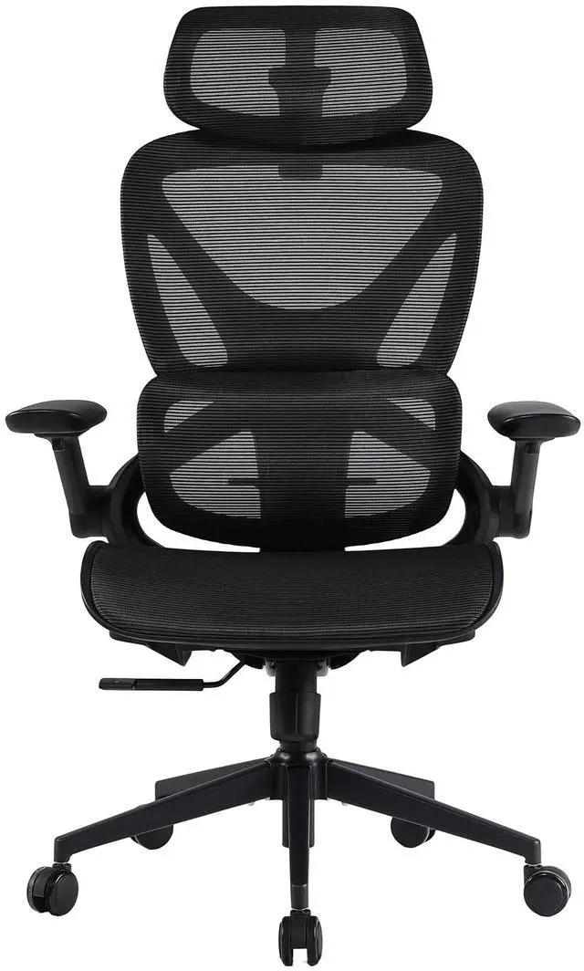 Main image of CabeVibe Ergonomic Mesh Gaming Chair Office Chair with 2D Headrest, Dynamic Lumbar Support, 3 Positions In Black