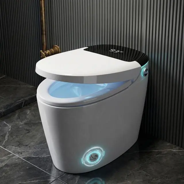 Main image of YULIKA 1.28 GPF Bidet Toilet Smart Toilet with Tank with Heated Seat, Auto Flush, Foot Sensor Operation, Remote Control