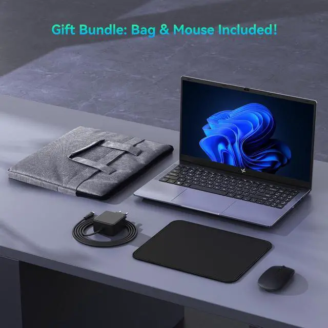 Alt view image 6 of 7 - Blackview Huidun 2025 Laptop, 15.6" Laptops Computer for College Student & Business, Quad-Core N150 (Up to 3.6GHz, Beat N95/N97/N100), 16GB DDR4 256GB SSD, 4K FHD IPS, 100W Type-C Fast Charge