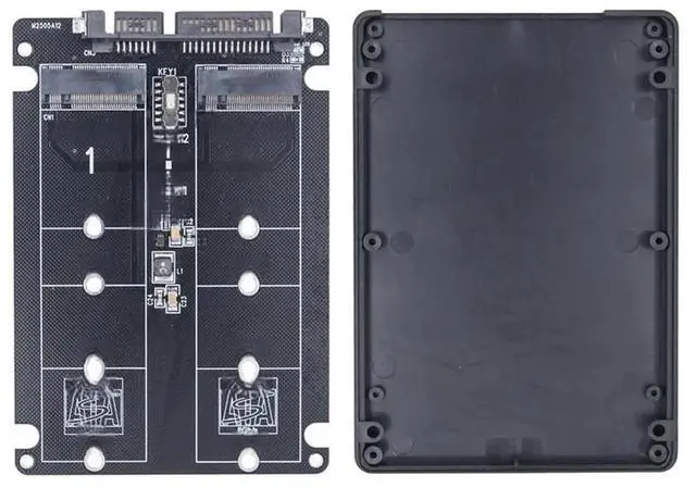 Main image of FOR Dual M.2 to SATA3.0 Adapter M.2 SATA Protocol SSD Adapter 2 Port NGFF M.2 B Key to SATA 3.0 6Gbps M2 to SATA Converter Card Case