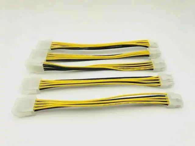 Main image of FOR 5PCS Cable 20cm 8Pin Male to 8Pin Female PC CPU Power Supply Extension Cable Cord Connector Adapter for
