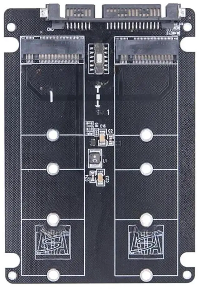 Main image of FOR Dual NGFF to SATA Adapter 2 Port M.2 SATA SSD B Key to SATA3.0 6Gbps Riser Board Converter for 2230 2242 2260 2280 M2 SSD for PC