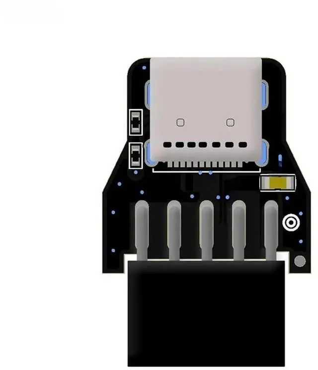Main image of FOR USB2.0 9Pin to Type C Converter USB 2.0 9/10Pin Internal Motherboard Connector Header to USB-C Adapter Riser Card for Desktop PC