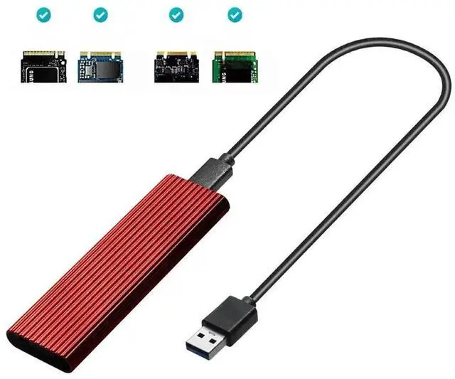 Main image of FOR M2 SSD Case NVME Enclosure M.2 to USB SSD Adapter for NVME PCIE NGFF M.2 SATA SSD M/B+M Key 2230/2242/2260/2280 M2 Dual Protocol