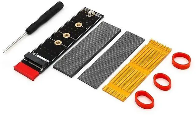 Main image of FOR PCIE to M2 Adapter PCI Express PCI E X1 to M.2 NVMe M Key Riser Aluminum Heatsink Supports 2230 2242 2260 2280 SSD M2