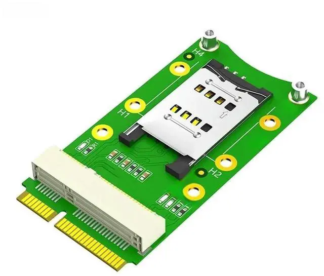 Main image of FOR Mini PCIE to Mini PCI Express + SIM Card Slot Adapter Card Riser with LED Indicator for 3G/4G WWAN LTE GPS MINI PCI-E Module