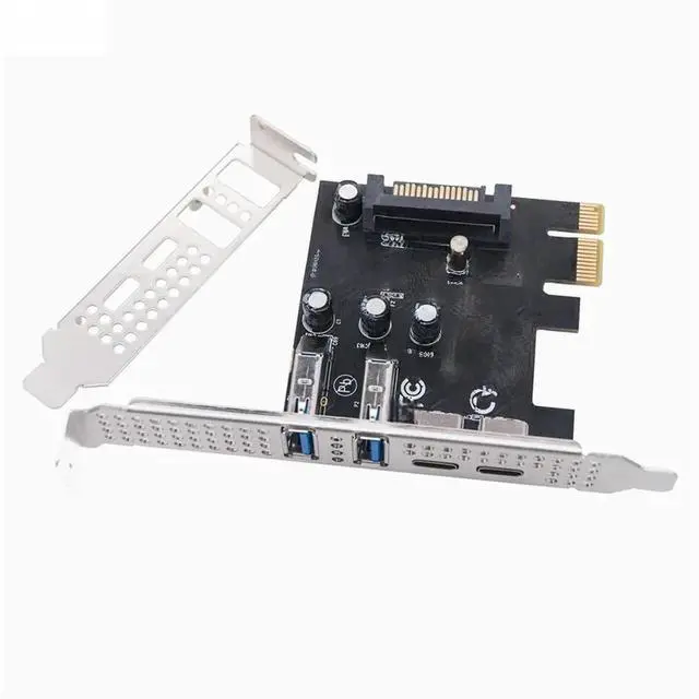 Main image of FOR Type C USB 3.2 Gen1 5Gbps PCIE Card Hub USB 3.0 PCI Express Board 2*USB A Port+2*Type-C Port/USB3.2 PCI-E Expansion Card Adapter