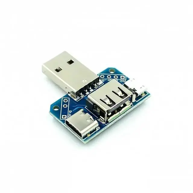 Main image of USB Head Switchboard Male USB Connector to Type-c Micro USB Female USB 2.54-4P transfer test board USB adapter plate XY-USB4
