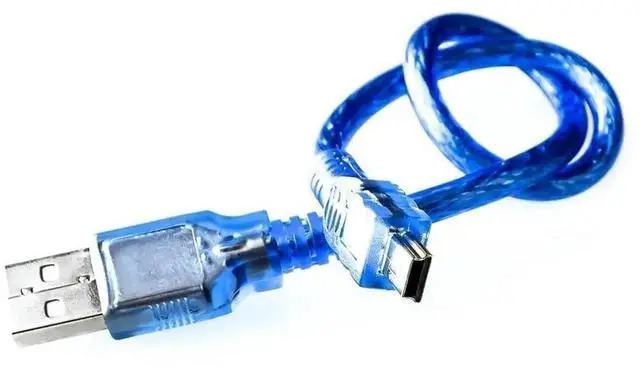 Main image of 30cm USB Cable Uno r3 / 2560 /Pro micro/DUE Blue Quality A type USB/Mini USB/Micro USB 0.3m