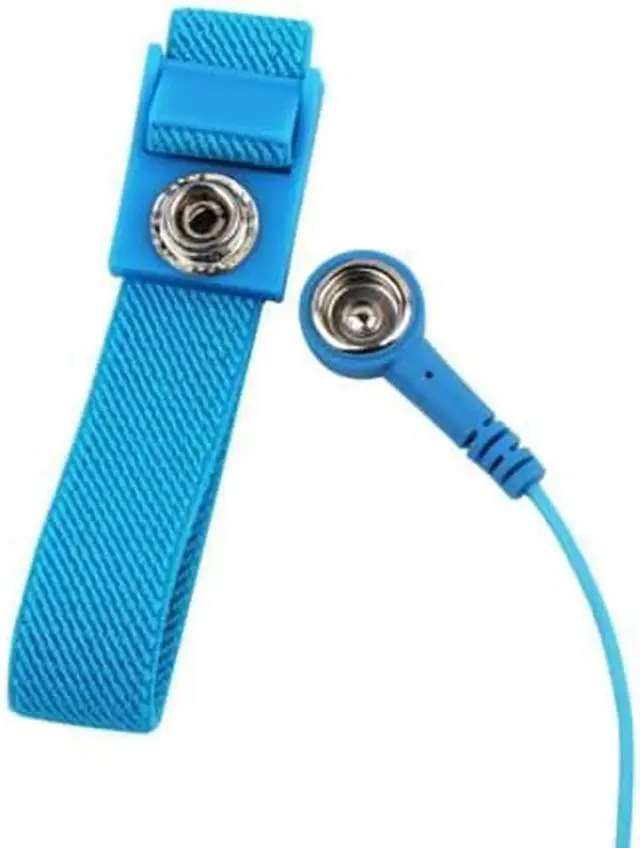 Alt view image 2 of 5 - 2 Pcs Strap Antistatic Wristband Bracelet With Extendable Long Cord Grounding Wire Alligator Clip Anti Static Wrist Strap