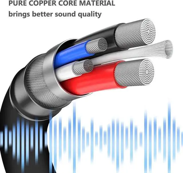 Alt view image 2 of 7 - RCA to 3.5mm Audio Cable, 3.5mm Male to 2RCA Male RCA Cable, Y Splitter Stereo Audio Cable for Subwoofer, Receiver, Speakers and More, 2 Meters / 6.6ft.