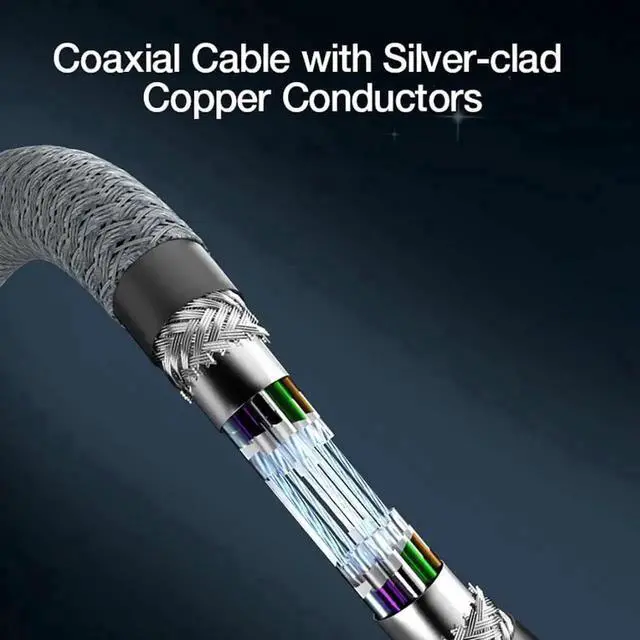 Alt view image 6 of 6 - Thunderbolt 4 USB C Extension Cable USB4 Extend 40Gbps Charging Data Cable 8K@60Hz PD 5A/100W Type-C Data Wire for MacBook Pro, 1 ft. / 0.3M