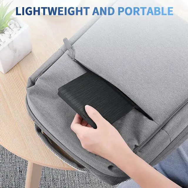 Alt view image 5 of 7 - External CD/DVD Drive for Laptop, USB 3.0 & Type-C External CD DVD Burner, Portable DVD Player for Laptop, Slim External Optical Drive Compatible with Windows 11/10/8/7/XP, Mac, Linux OS