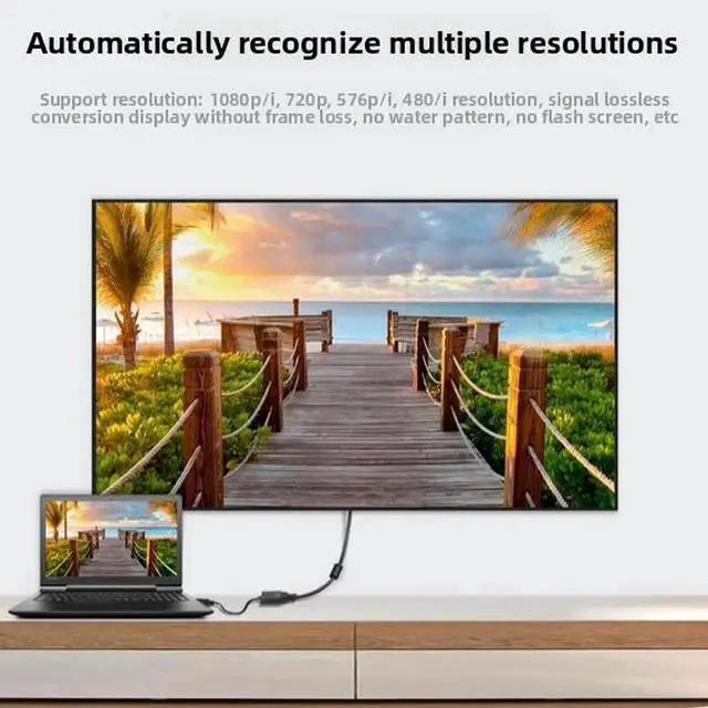 Alt view image 2 of 5 - DP DisplayPort to VGA Adapter 1080p,Display Port to VGA Video Converter Adapter, Male to Female, Compatible with Computer, Desktop, Laptop, PC, Monitor, Projector, HDTV - Black