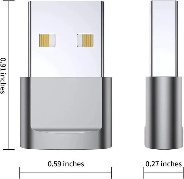 Alt view image 6 of 7 - USB C Female to USB Male Adapter (4-Pack) Type C to USB A Charger Converter for iPhone 16 15 14 13 12 11 Plus Pro Max Galaxy S24 S23 S22 Ultra Apple iWatch Watch Series 7 8 AirPods iPad