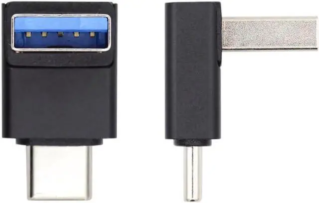 Alt view image 4 of 5 - USB3.0 Type A Male to USB 3.1 Type C Male Data 10Gbps Charge Adapter Up Angled 90 Degree for Phone Laptop