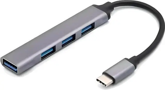 Main image of USB-C to USB Hub | 4 Port USB Hub Splitter | Portable USB Adapter Multiport Expander | High-Speed Data Transfer | USB C to USB Hub 4 Ports | USB Type C Docking Station