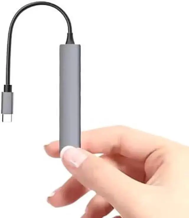 Alt view image 7 of 7 - USB-C to USB Hub | 4 Port USB Hub Splitter | Portable USB Adapter Multiport Expander | High-Speed Data Transfer | USB C to USB Hub 4 Ports | USB Type C Docking Station