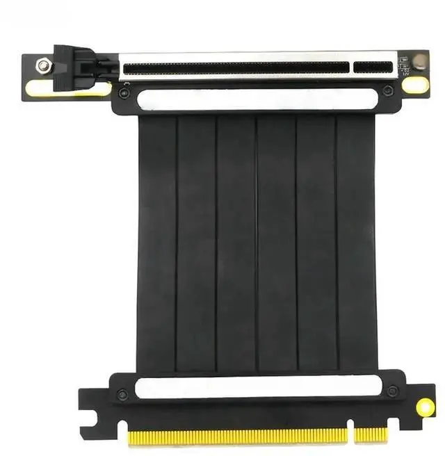 Main image of FOR 20CM PCI Express 3.0 X16 Riser Flexible Cable 8G High Speed 90 Degree Extender with 3.3V 12V Power LED Magnetic Foot Pad for GPU
