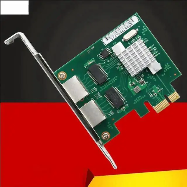 Main image of FOR PCI Express Network Card 10/100/1000Mb 2 Ports RJ45 Network Adapter PCIe PCI-E Gigabit Etherent Network Adapter Lan Card BCM5718