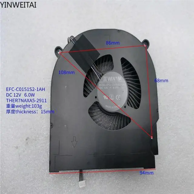 Main image of FOR EFC-C0151S2-1AH THER7NAXA5-2911 FAN FOR NUC NUC12 NUC12SNK Nuc 12 12V
