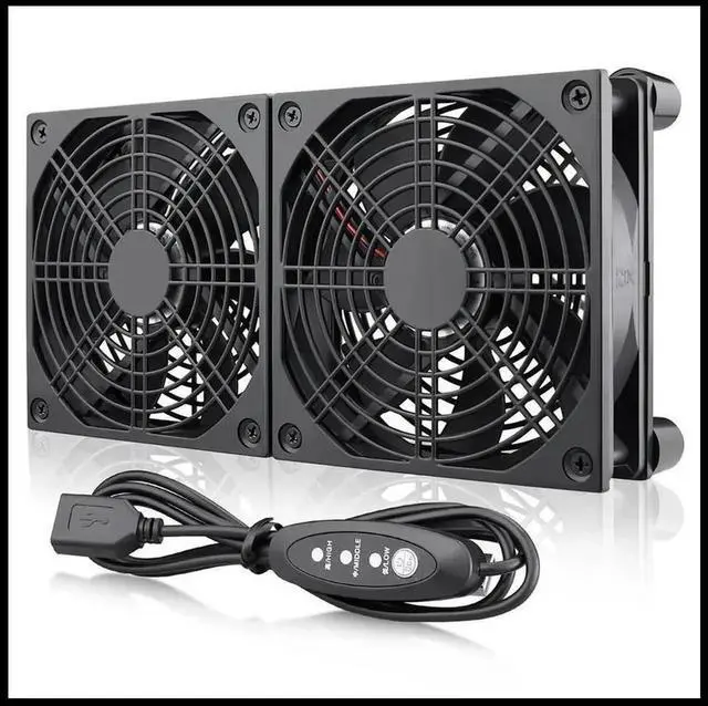 Main image of FOR High Air Volume Router Computer Cooler TV Box DC 5V USB Power Supply Fan with Multi-Speed Controller