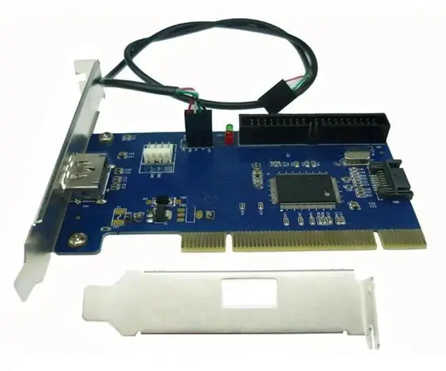 Main image of FOR eSATA+USB Combo port PCI card internal SATA+IDE hybrid card 40pin pci to power esata