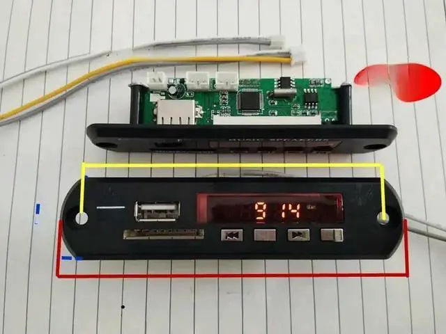 Main image of FOR Mp3 Board 5V12V Audio USB Module MP3 Card Reader Board Audio Board
