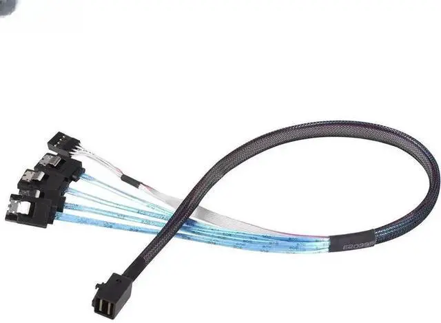 Main image of FOR MINI SAS HD SFF-8643 to 4 Port SATA 7P Cable For server