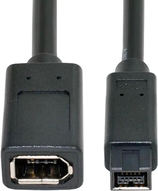 Alt view image 7 of 7 - IEEE 1394 6Pin Female to 1394b 9Pin Male Firewire 400 to 800 Cable 20cm Firewire 800 400 Cable 6 Feet 9 Pin to 6 Pin