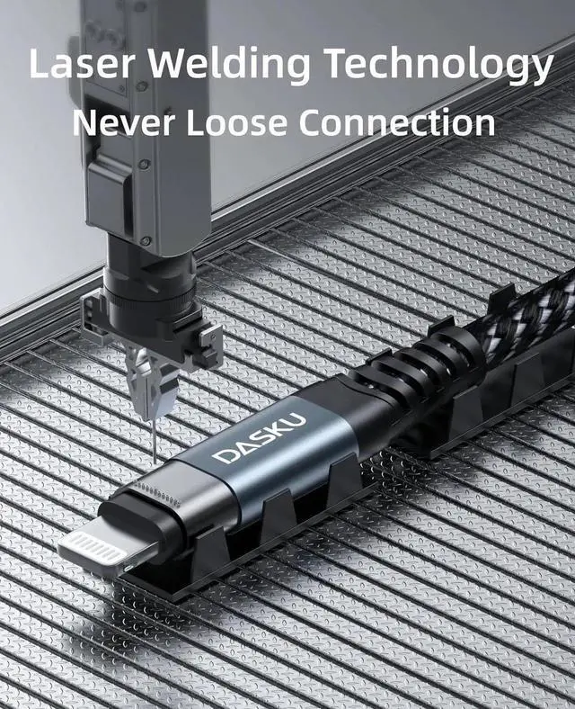 Alt view image 3 of 7 - USB C to Lightning Cable 6FT 2Pack iPhone Charger Fast Charging Nylon Braided Long [Apple MFi Certified] Type C iPhone Charging Cord Compatible with iPhone 14/13/12/11/Pro/MAX/X/8/7/iPad and More