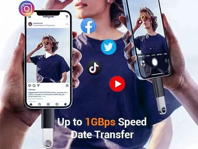 Alt view image 6 of 7 - [4 Pack USB C to USB Adapters 2*USB-C to USB-A&2*USB-A to USB-C Female Adapter SuperSpeed Data Transfer & Fast Charging for iPhone/PC/Samsung/iPad/Laptop/etc USB to USB C Adapter