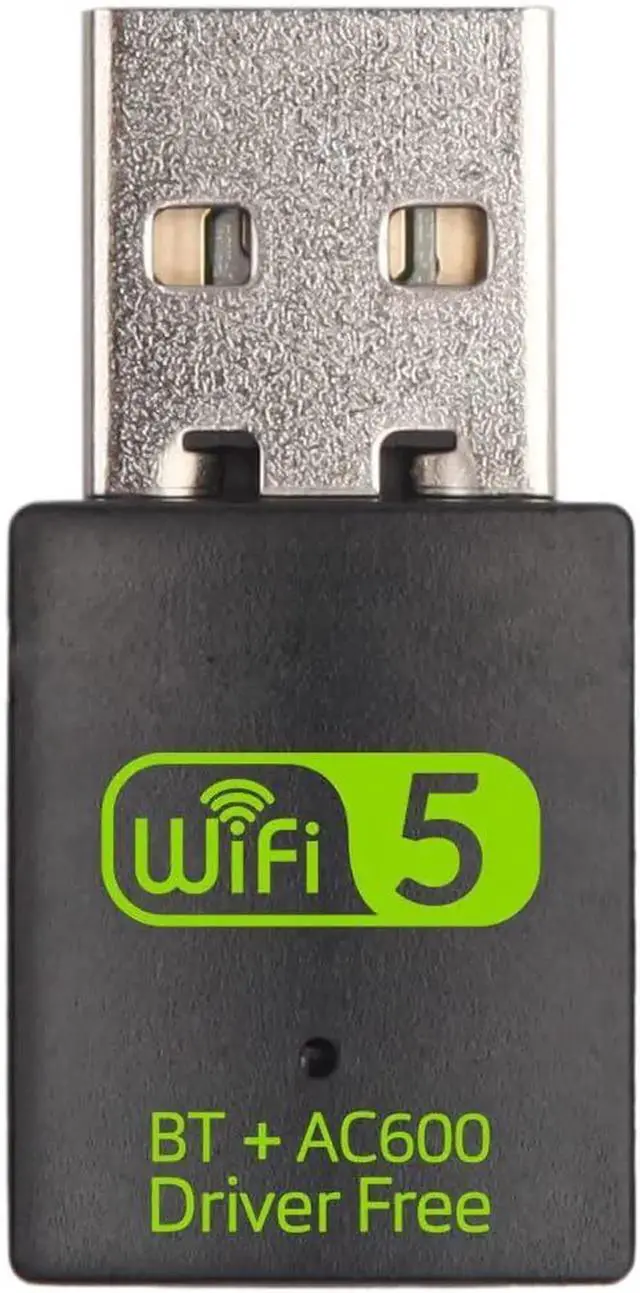 Alt view image 3 of 5 - Mini WiFi Dongle | USB Bluetooth WiFi Receiver Driver Dual Band Network Card 600Mbps Dual Band 2.4 | 5Ghz Wireless Network External Receiver |for PC | Laptop | Desktop