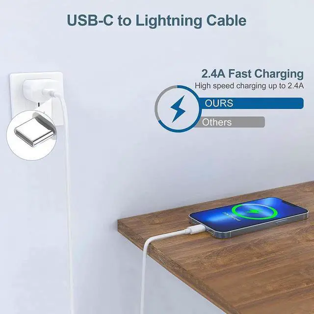 Alt view image 3 of 7 - USB C to Lightning Cable 4Pack 3FT Type C Charger Fast Charging Cord Compatible for iPhone 14/14 Pro/14Pro Max/13/13 Pro/12/12 Pro/11/11 Pro/XR/XS/X/8/8 Plus/iPad MFi Certified