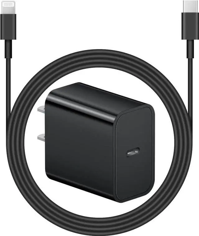 Main image of iPhone Charger Super Fast Charging 20W PD Power Wall Charger with 6FT Charging Cable Compatible i Phone 14/14 Pro Max/13/13 Pro Max/12/12 Pro/12 Pro Max/11/11 Pro iPad(Black)