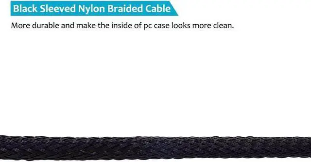 Alt view image 4 of 7 - 4-Pin PWM PC Fan Hub Power Supply Cable 1 to 5 Way Splitter PC Motherboard Case Fan Power Extension Cable Cord for ATX Computer Case 4-Pin and 3-Pin Cooling Fans