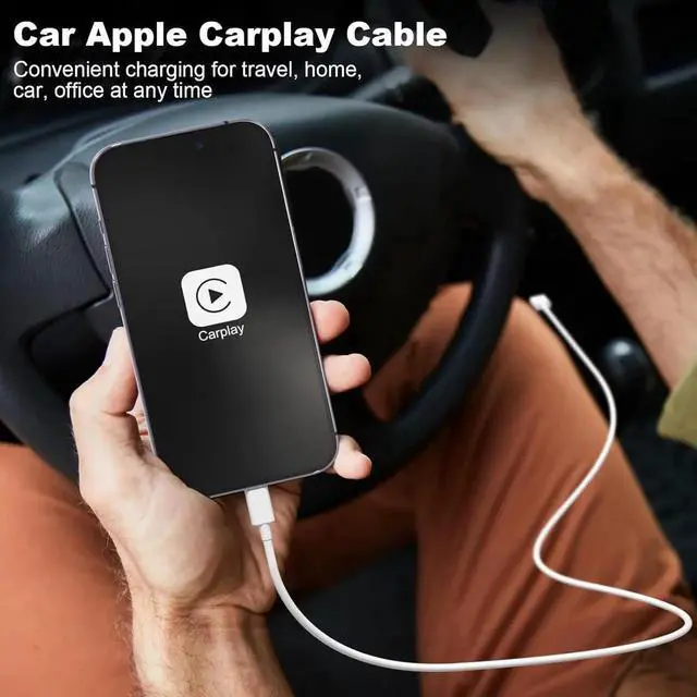 Alt view image 6 of 7 - Car Carplay Cable USB A to Lightning Cable MFi Certified Charger Cord Compatible with iPhone 14pro max/14/13/12/11/XS/XR/X/8/7 iPad 4/5/6/7/8 Air 2/3 Car Charging Cable (3FT)