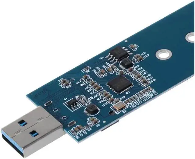 Alt view image 3 of 3 - M.2 to USB Adapter B Key M.2 SSD Adapter USB 3.0 to 2280 M2 NGFF SSD Drive Adapter Converter SSD Reader Card