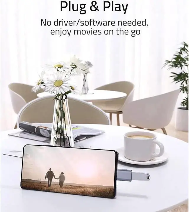 Alt view image 4 of 7 - USB C to USB Adapter Pack of 2 USB C Male to USB3 Female Adapter Compatible with MacBook Pro 2021 iMac iPad Mini 6/Pro MacBook Air 2022 and Other Type C or Thunderbolt 4/3 Devices Space Blue