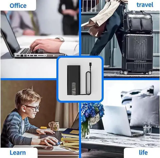 Alt view image 7 of 7 - 130W Dell Laptop Charger Usb/Type C Replacement For Dell Precision 5530 Dell Xps 15 9575 2-In-1 9570 9500 Xps 17 9710 9700 Power Supply Adapter Cord