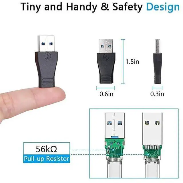 Alt view image 4 of 7 - USB 30 to USB C Adapter 3 Pack USB 31 Type C Female to USB 30 A Male Adapter Converter Support Data Sync Charging
