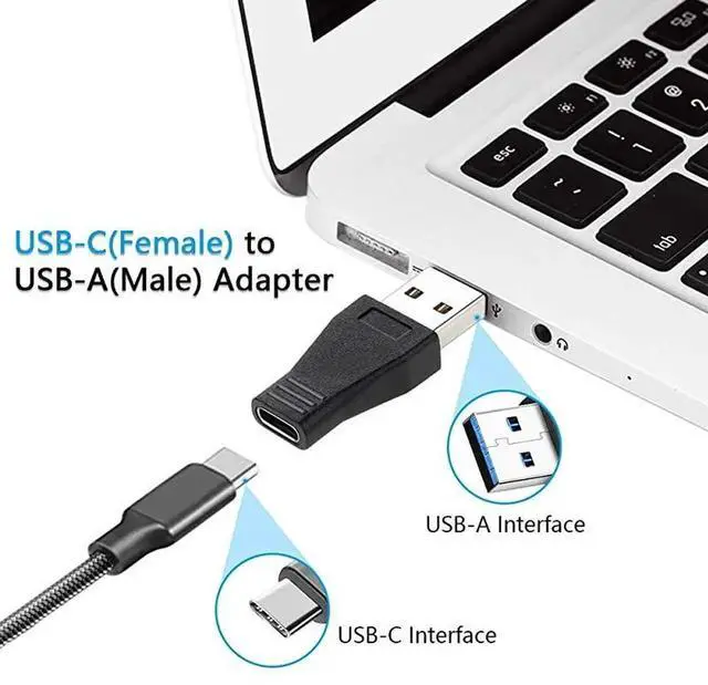 Alt view image 5 of 7 - USB 30 to USB C Adapter 3 Pack USB 31 Type C Female to USB 30 A Male Adapter Converter Support Data Sync Charging