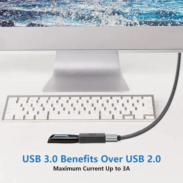 Alt view image 6 of 7 - USB 3.0 Connector Female to Female Adapter USB 3.0 Coupler Adapter Converter Bridge Extension Coupler (Pack of 3, Black)