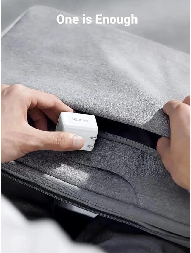 Alt view image 5 of 6 - UGREEN 30W USB C Wall Charger, USB C Charger with Foldable Plug, GaN PD PPS Fast Charger Block Compatible with MacBook Air/iPhone 13 Pro Max/13/12 Pro/Max, Galaxy S22/21, Pixel 6/6 Pro, iPad